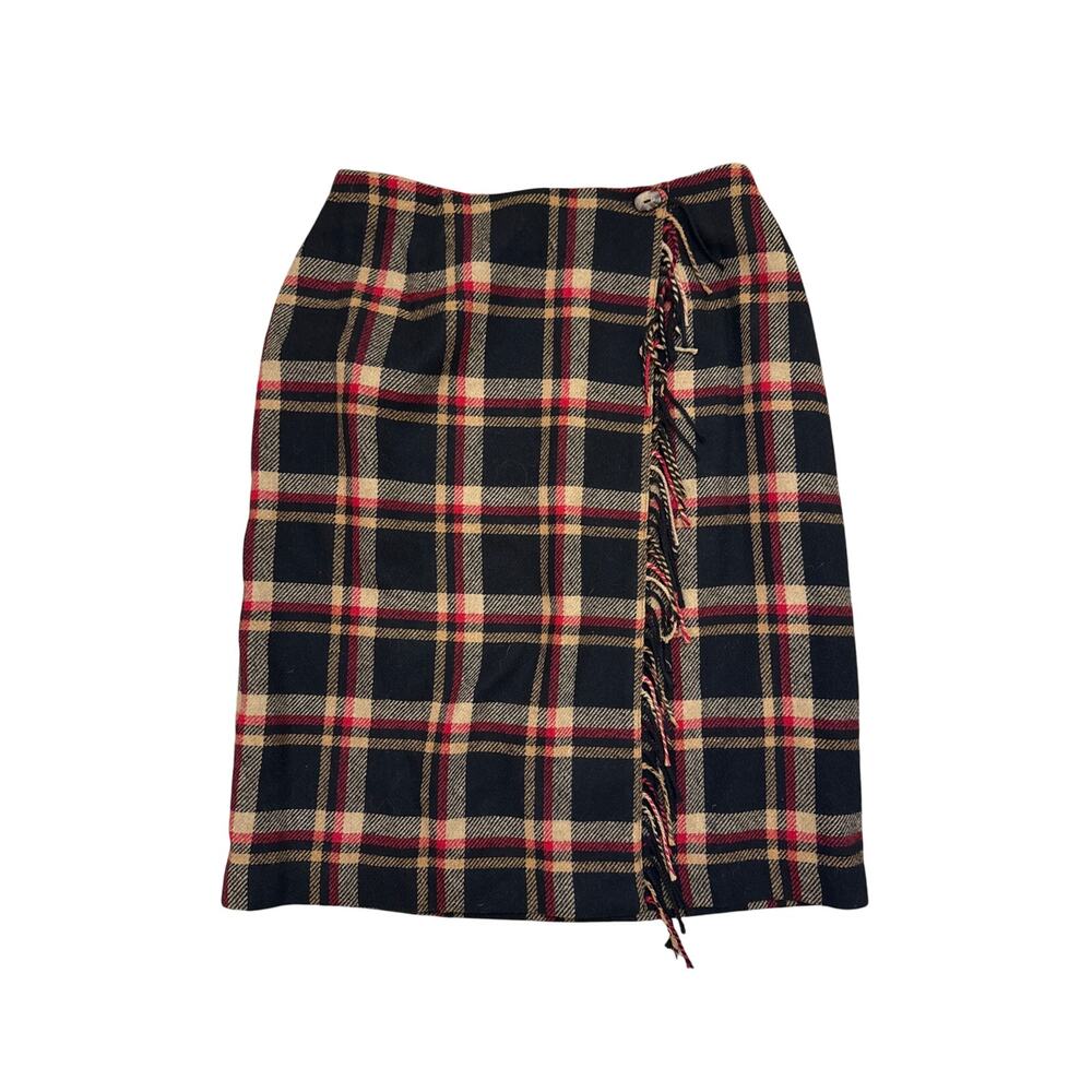 NWT Plaid Wrap Skirt